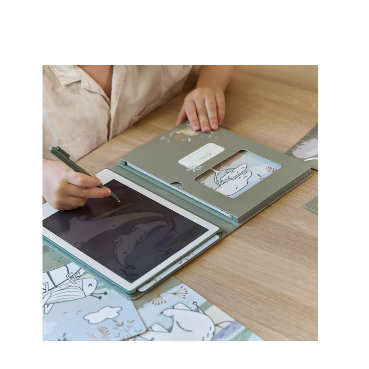 Drawing Tablet Green - Safari Friends - Image 3