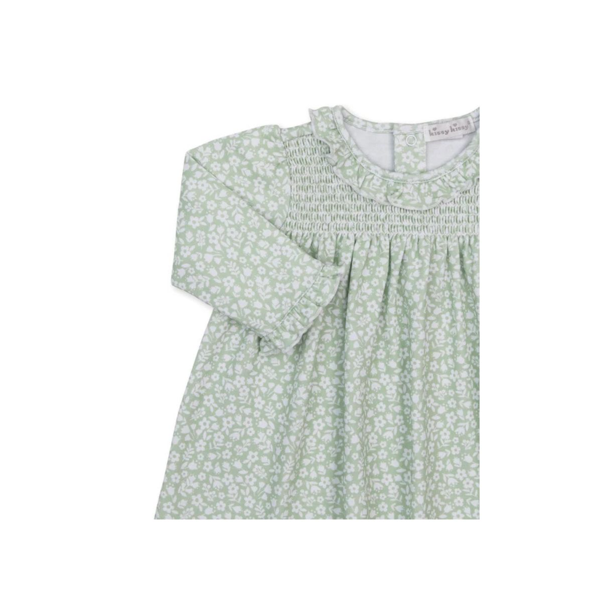 Autumn Meadows Green Smocked Dress Set - Image 2