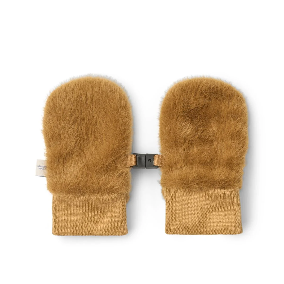 Golden caramel Plush Bear Mittens - Image 2
