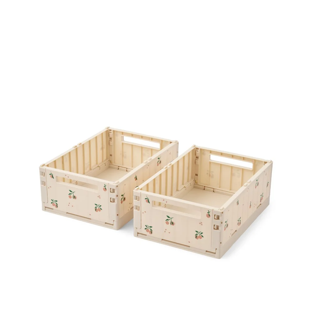 Peach Medium Storage Box 2-Pack
