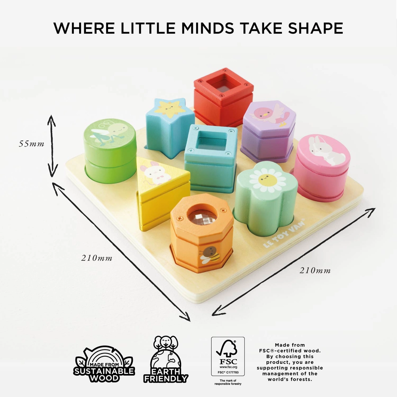 Rainbow Sensory Shape Sorter - Image 2