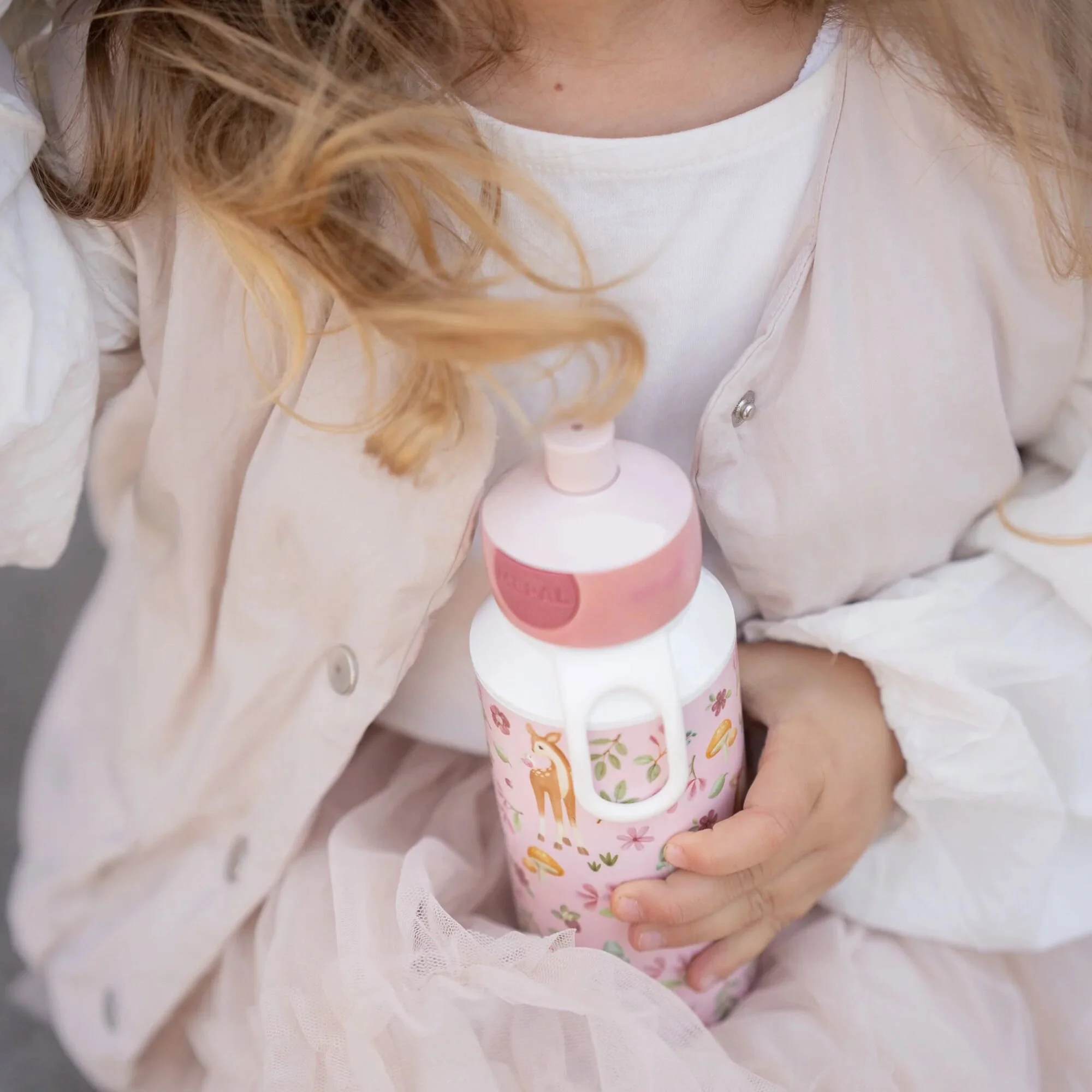 Drinking bottle pop-up 400 ml Fairy Garden - Image 2