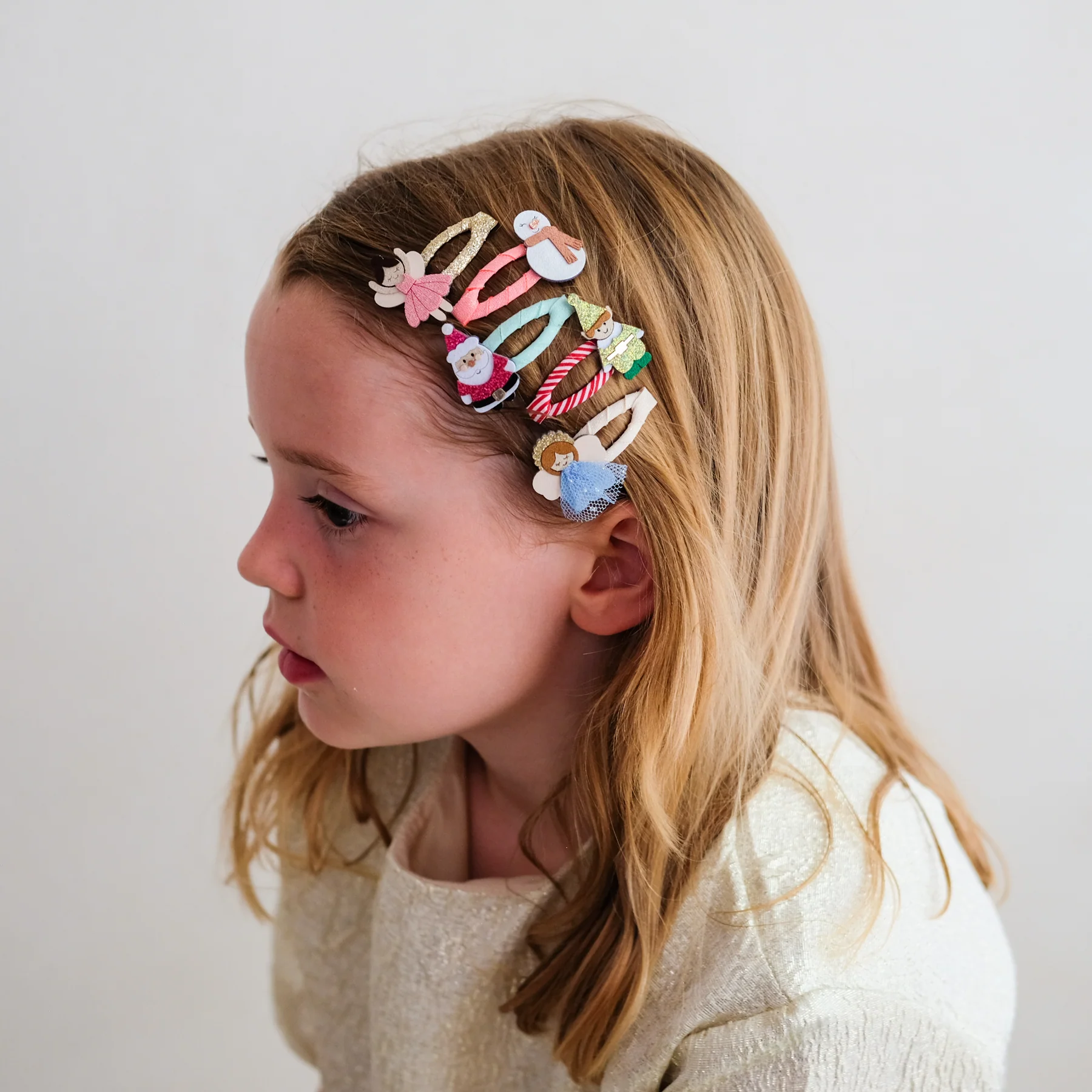 Cute christmas character mini hair clips - Image 2