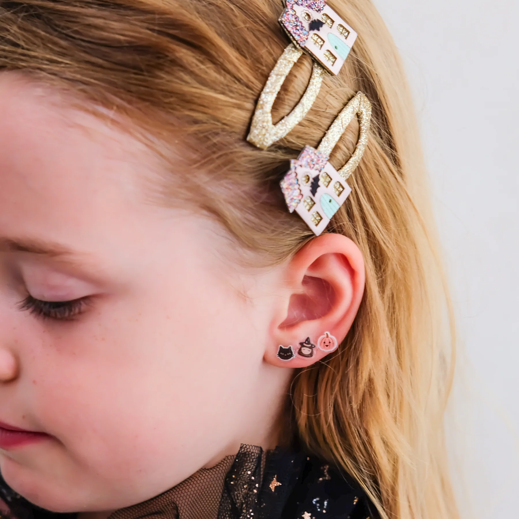 Haunted house stick on earrings - Image 2