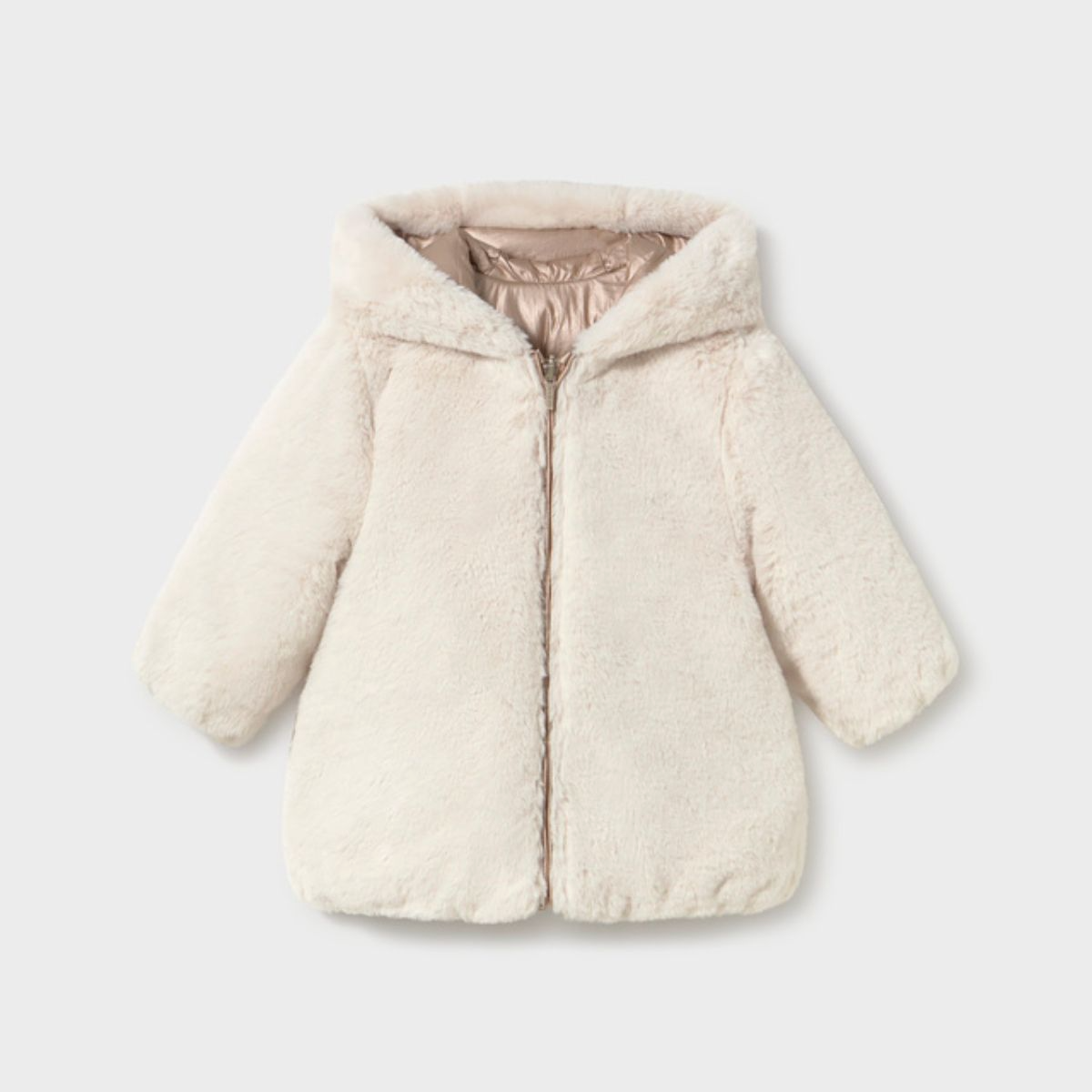 Reversible Faux Fur Puffer Jacket