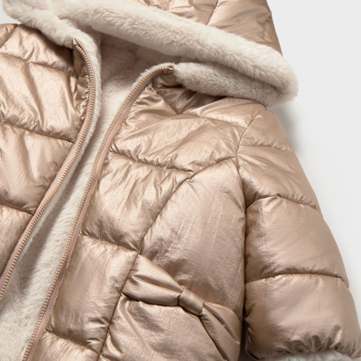 Reversible Faux Fur Puffer Jacket - Image 3