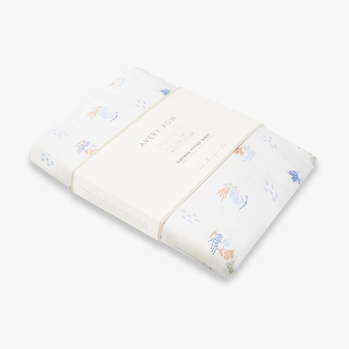 Organic Cotbed Fitted Sheet - Coastline - Image 2
