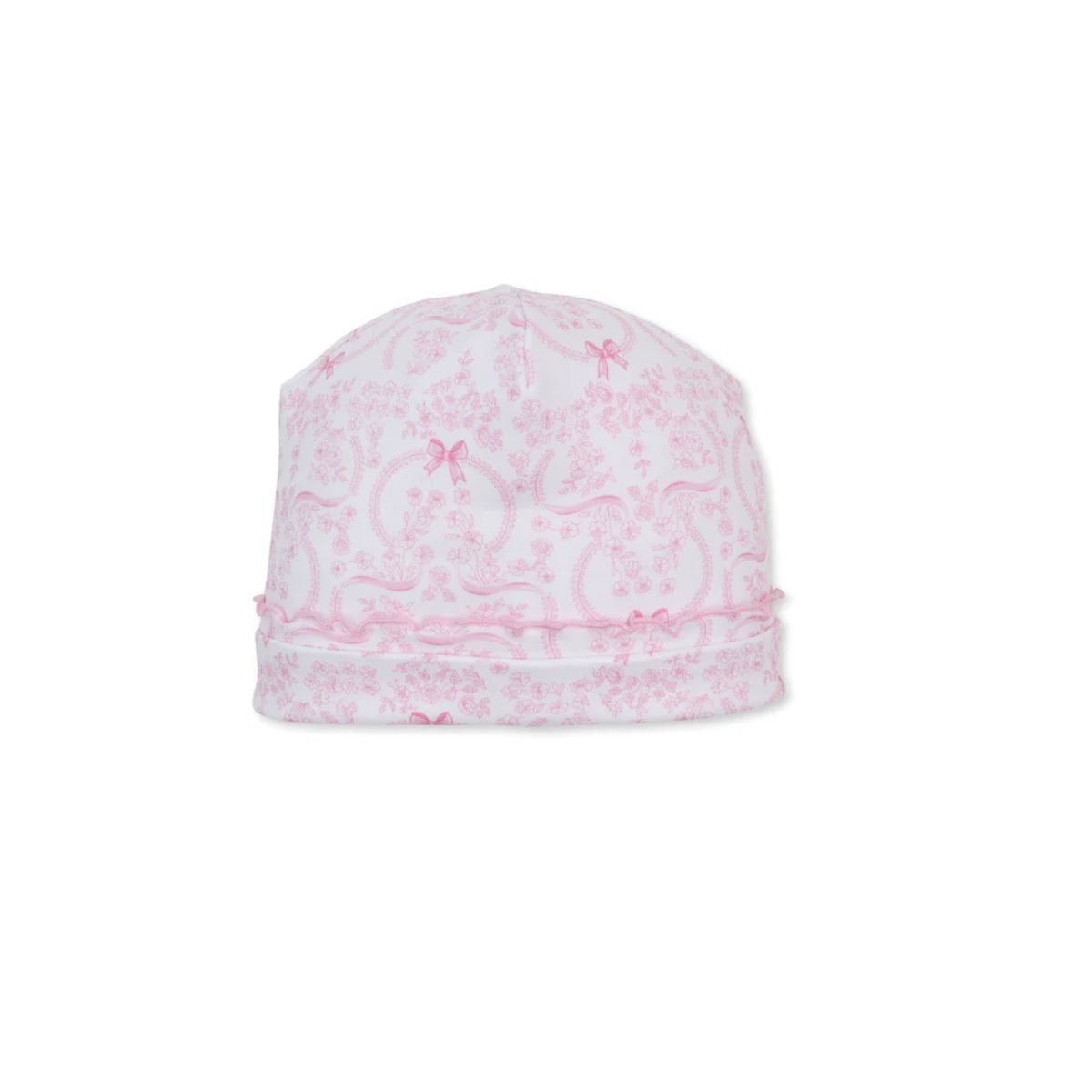 Delicate Blooming Bows Pink Hat