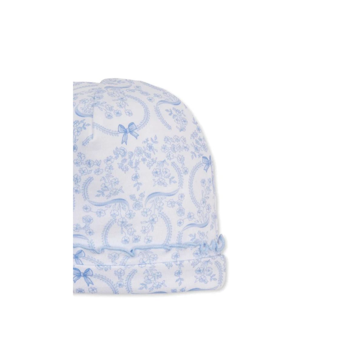 Delicate Blooming Bows Blue Hat - Image 2