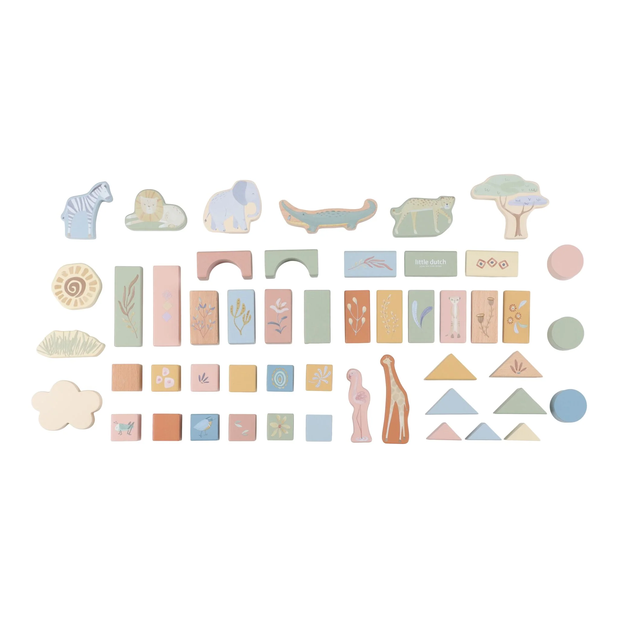 Safari Friends Add to the wish list Wooden Building Blocks - Image 2