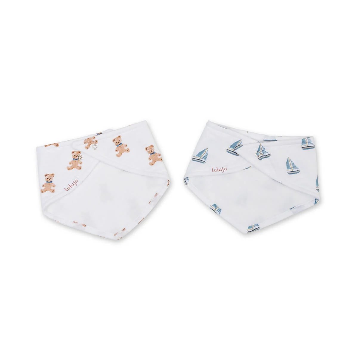 Vintage Bears & Sailboats Bandana Bibs - Image 3