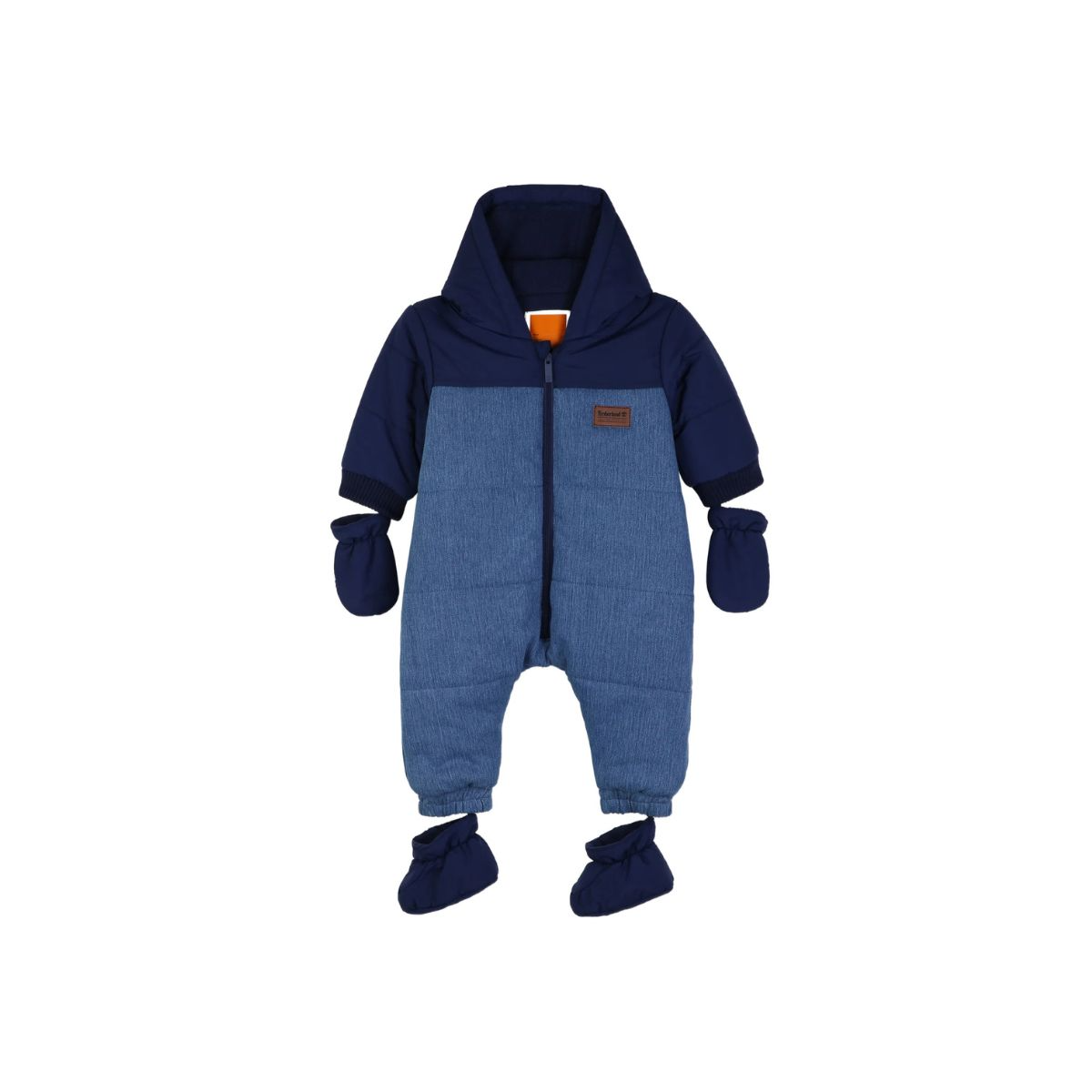 Colour-Block Hooded Snowsuit