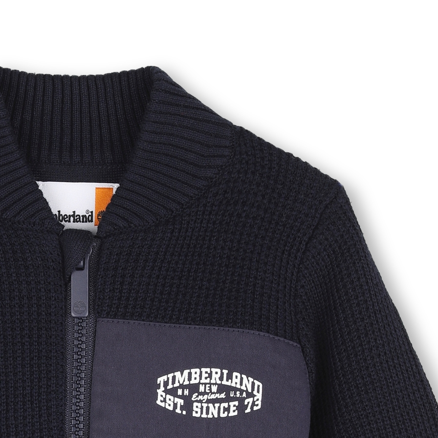 Navy Knitted cardigan - Image 3
