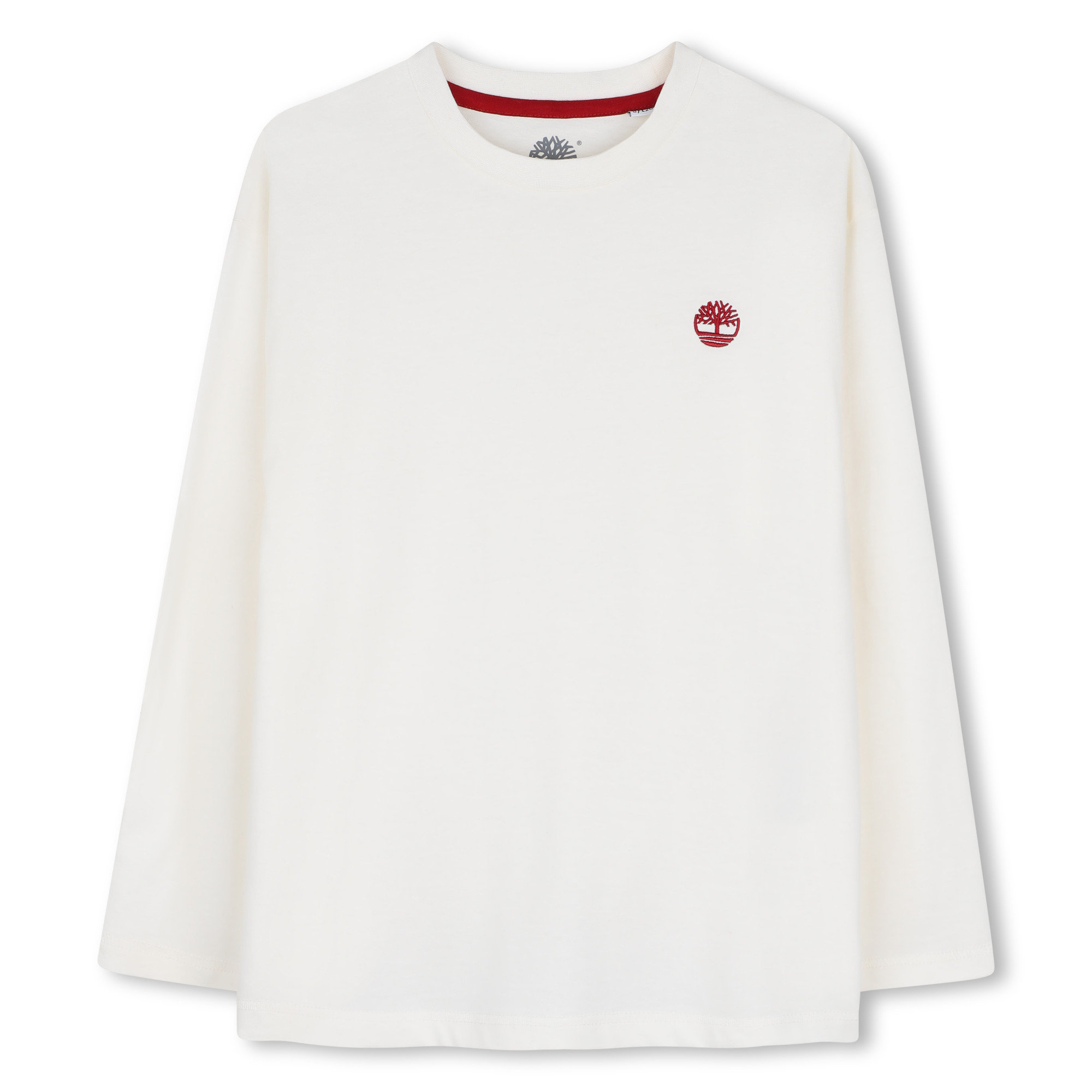 Organic Cotton Long Sleeve T-Shirt - Ivory Brown