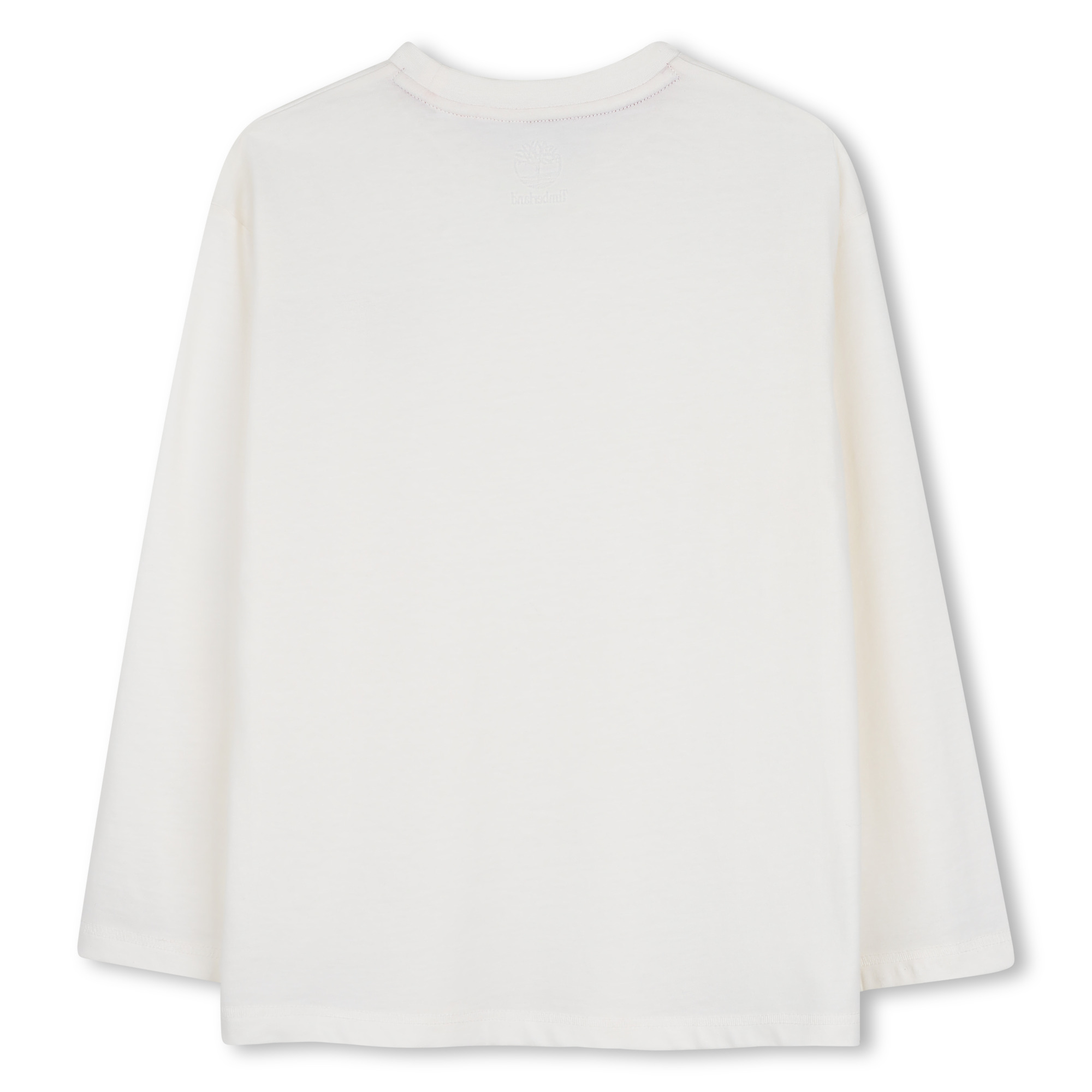 Organic Cotton Long Sleeve T-Shirt - Ivory Brown - Image 2