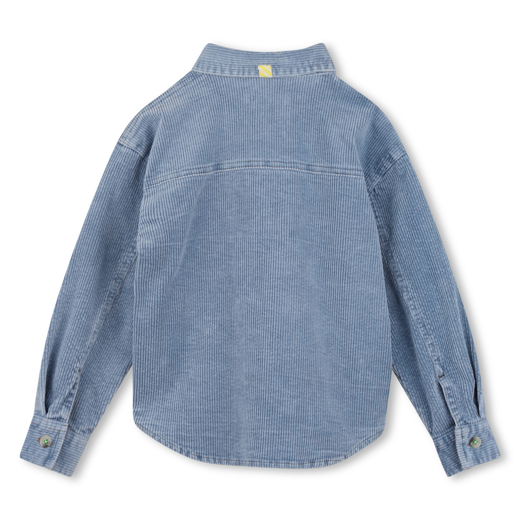 Blue Corduroy Monster Embroidered Shirt - Image 2