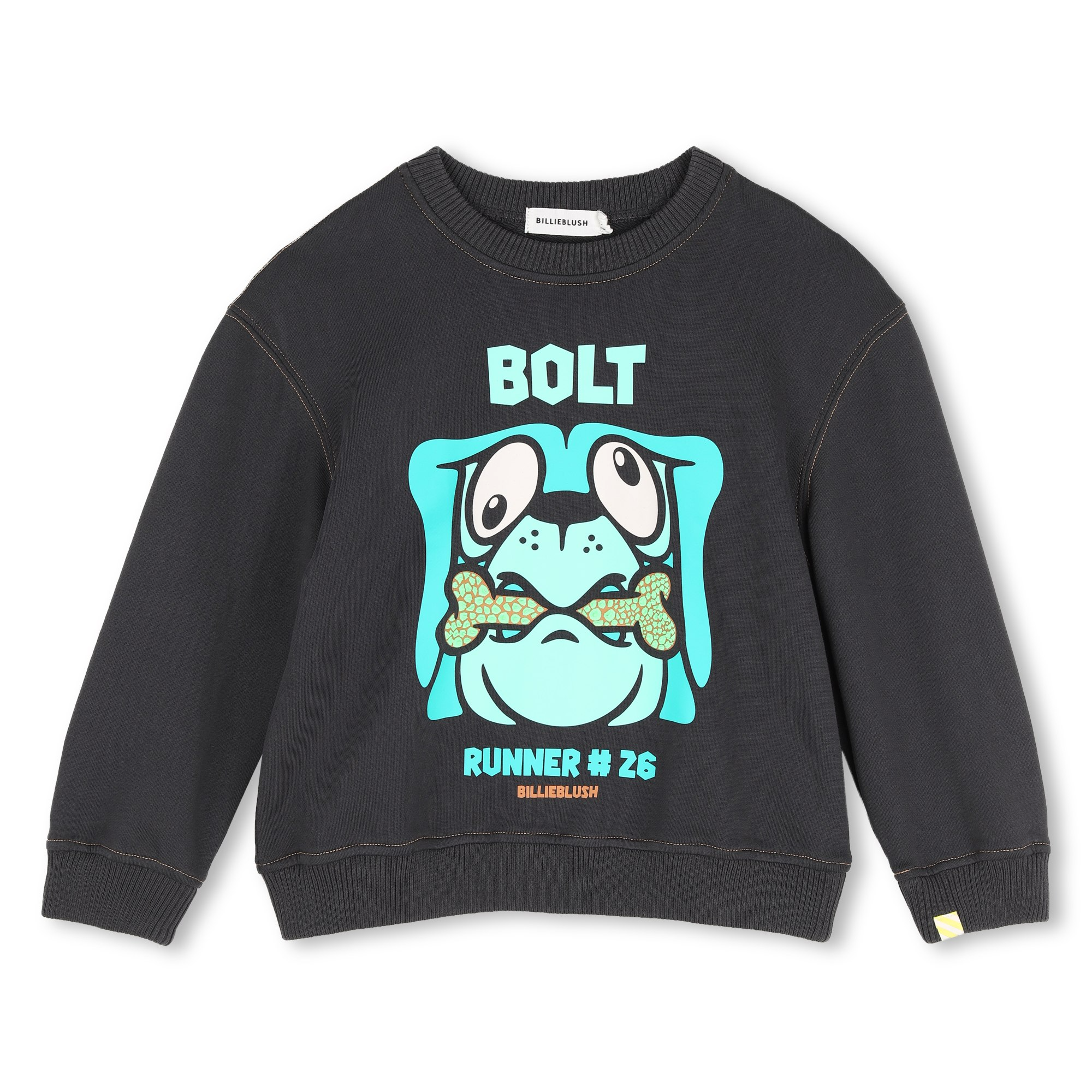Dark Grey 'Bolt' Dog Graphic Sweatshirt