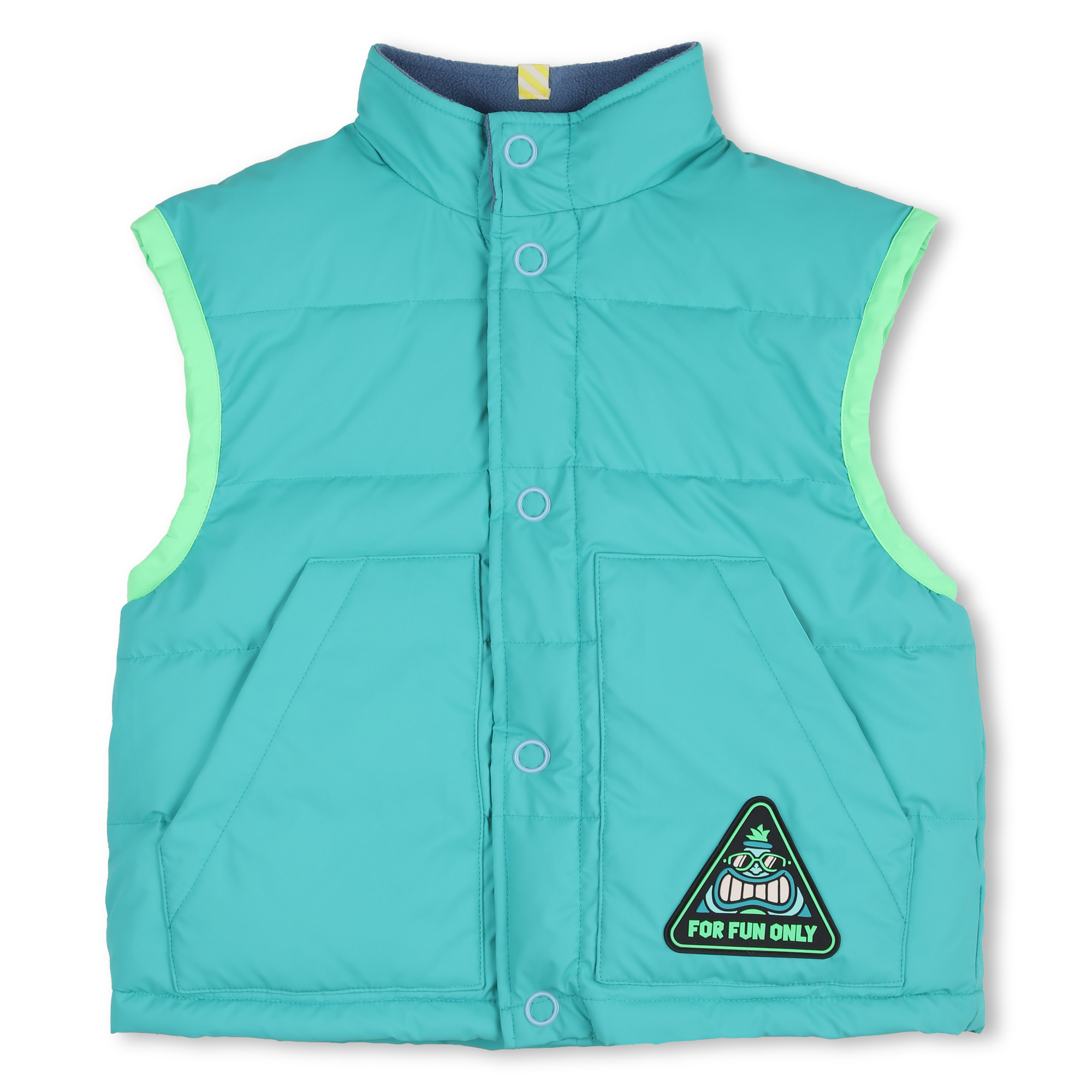 Turquoise Padded Sleeveless Gilet Vest