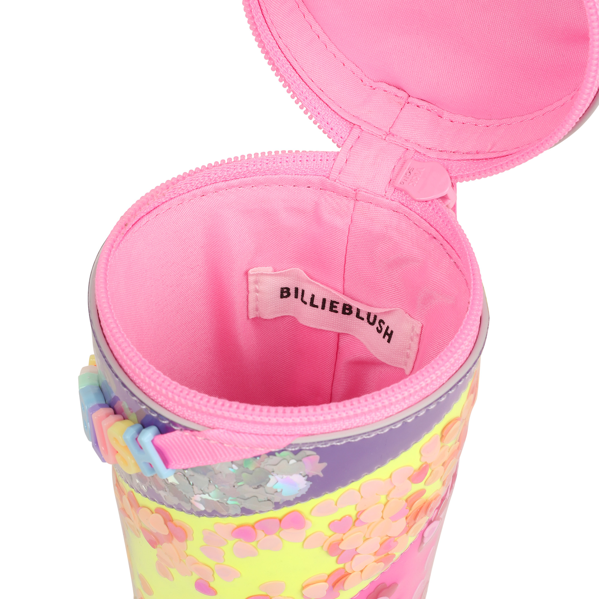 Pink & Neon Confetti Milkshake Cup Crossbody Bag - Image 3
