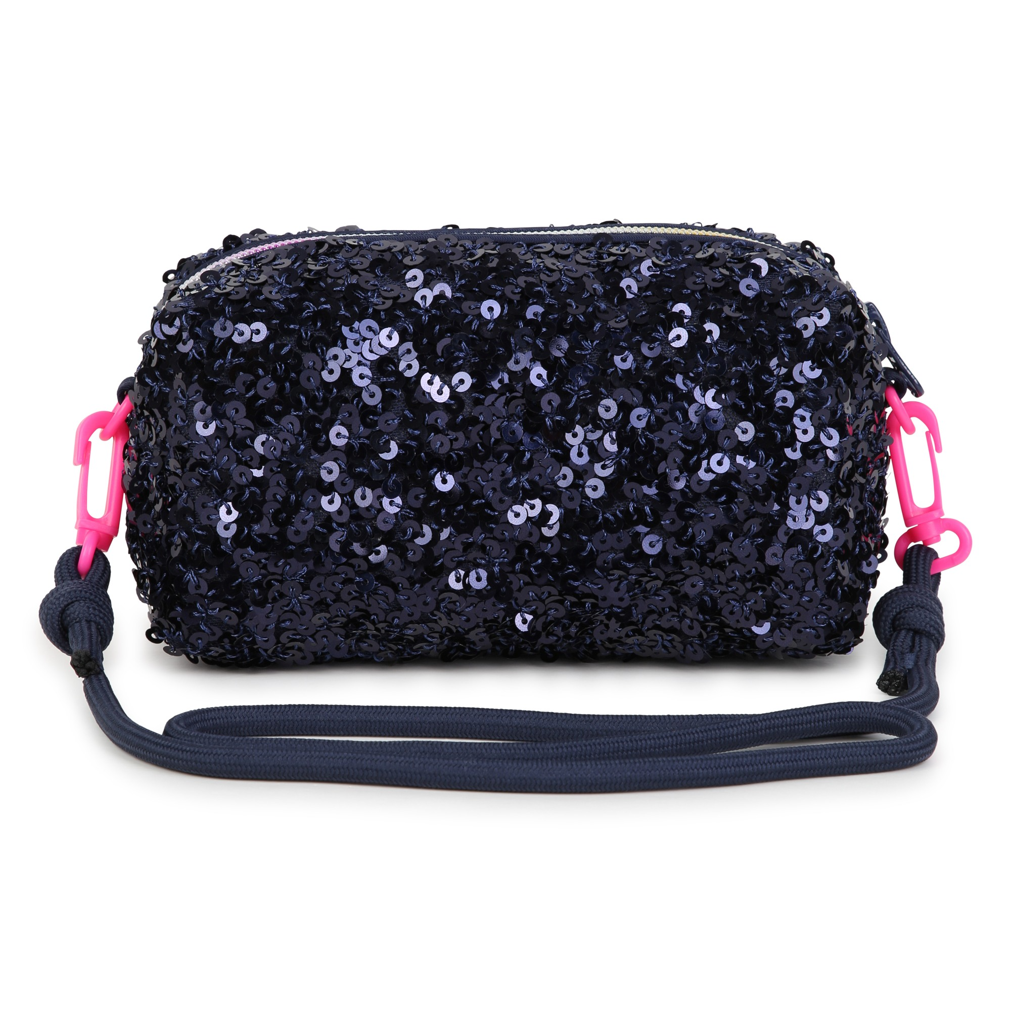 Navy Blue Sequin Charm Crossbody Bag - Image 4