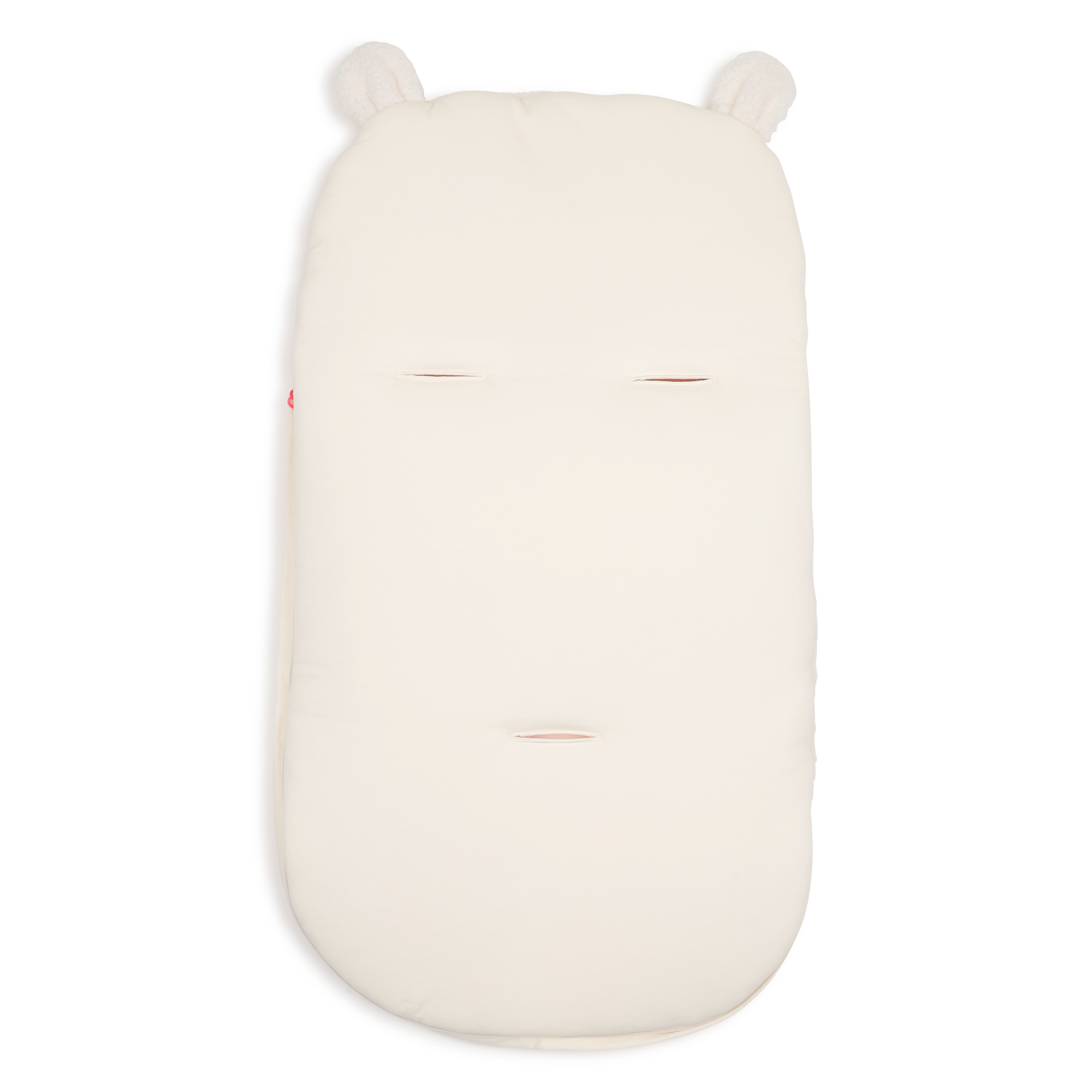Ivory Faux Fur Bear-Ear Sleeping Bag Nest - Image 2