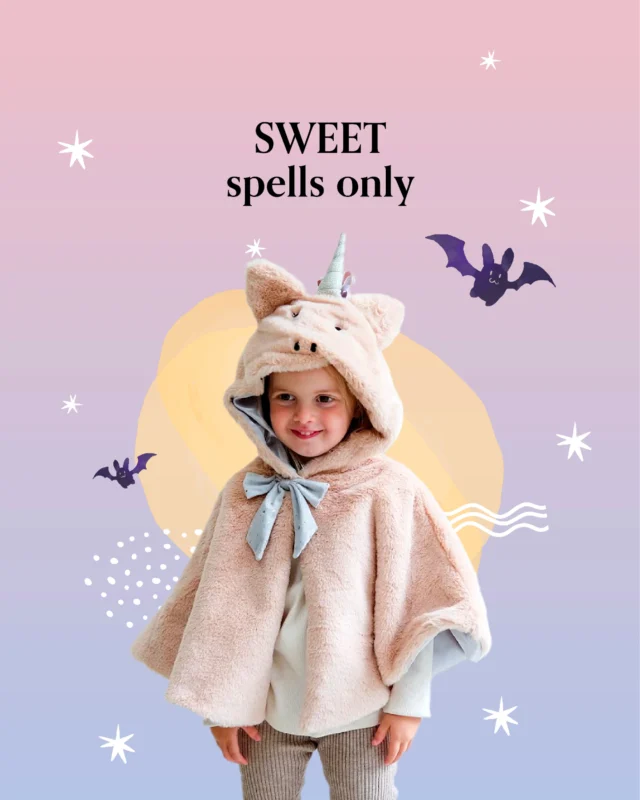 Why be scary when you can be magical? Unicorns do Halloween too! 🦄🍭

#SpookyCute #MiSuenosKids #HalloweenUK #TrickOrTreat #HalloweenKids #MimiandLula