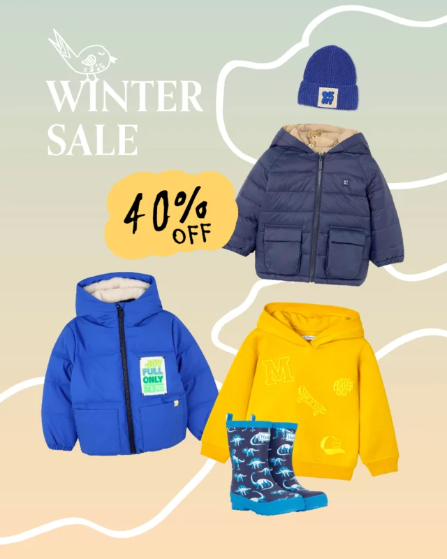 Now it’s the boys' turn to gear up! ⚡ If you’ve been waiting to upgrade his winter wardrobe, this is your moment to save big with 40% OFF CLOTHING ONLINE from 26th December to 2nd January.

These are just some of the adventurous looks you can put together from our winter selection! 🏔️

❄️ Please note: Our team is taking a short festive rest. All orders placed between 24th December and 1st January will be dispatched from 2nd January.

#MiSuenosKids #ReadyForAdventure #KidsBoutiqueUK #BoysWinterStyle #SaleUK #Mayoral #Billieblush #Hatley