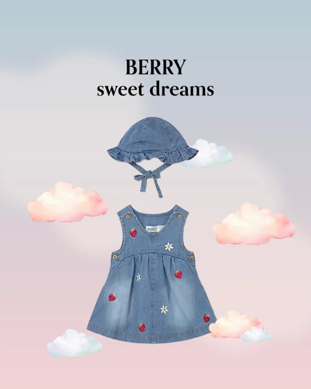 Strawberries, daisies, and a sky full of possibilities. 🍓 This denim duo is designed for little ones who find magic in the garden and see stories in the clouds. Explore the enchanting new Mayoral collection online or visit us in-store to find your next favourite piece. ✨

#MiSueñosKids #Mayoral #SpringStyle #UKKidsFashion #NewArrivals #KidsStyleUK