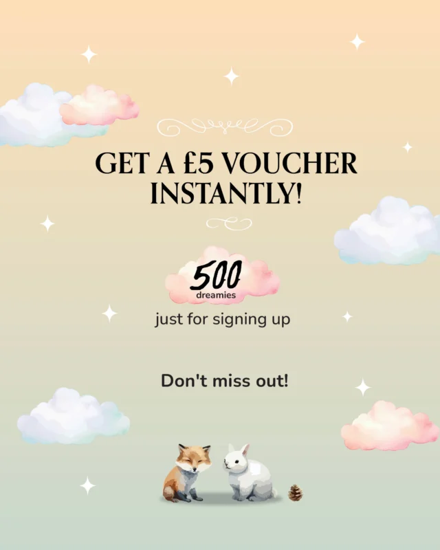 Who doesn’t love an instant win? ☁️ 

Join our community today and we’ll welcome you with 500 Dreamies. That’s an automatic £5 voucher to use on your little ones’ next order (minimum spend £15).
How to collect your Dreamies:
🧸 250 Dreamies on your birthday.
⭐ 4 Dreamies for every £1 spent.
💌 Plus extra Dreamies when you refer a friend!

🔗 Sign up via the link in our bio.

#MiSuenosKids #DreamersQuest #UKMums #UKDads #KidsStyle #RewardsProgramme #LoyaltyRewards