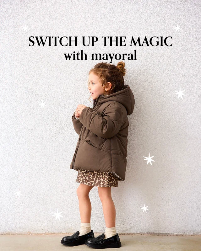 Embrace the new season with clever, versatile layering! This reversible hooded jacket by Mayoral gives little explorers two distinct looks in one snug coat. Lightweight, warm, and delightfully adaptable, it is the ultimate companion for crisp autumn breezes and magical winter outings. 🍂❄️ 

#MiSueñosKids #Mayoral #MayoralKids #KidsFashion #ChildrensStyle #KidsStyle #AutumnStyle #UKKidsStore