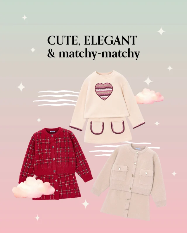 Matchy-matchy style for tiny trendsetters! These Mayoral coordinated two-piece outfits make dressing practical, comfy, and ridiculously cute. 🎀

#MiSueñosKids #Mayoral #MayoralKids #MatchingSets #KidsFashion #ChildrensStyle #UKKidsStore #GirlsOutfit