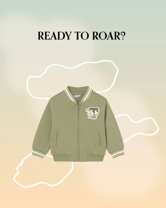 Is it a jacket? Is it a dinosaur outfit? It’s both! 🦖 Mayoral nailed the sporty retro look, and we just couldn’t resist adding it to our collection. Find the Little Dino Varsity Bomber Jacket at MiSueños Kids!

#MiSueñosKids #Mayoral #MayoralKids #KidsFashion #VarsityJacket #BoysStyle #UKKidsStore #PlaygroundStyle #DinoStyle